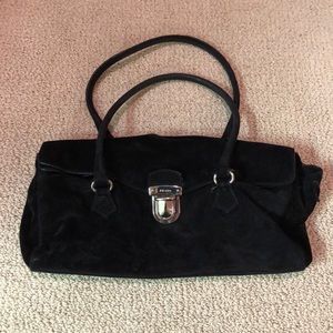 Prada Suede Hobo Bag